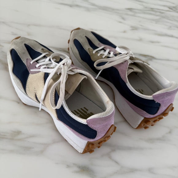 New Balance 327 Sneakers Natural Indigo / Raw Amethyst Women’s Size US 9.5 - Picture 2 of 7